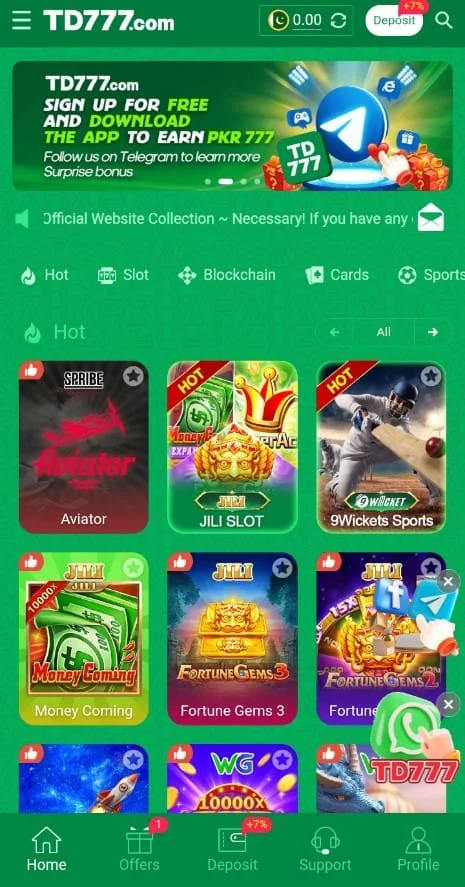 TD777 app